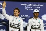 Nico Rosberg (Mercedes) und Lewis Hamilton (Mercedes) 