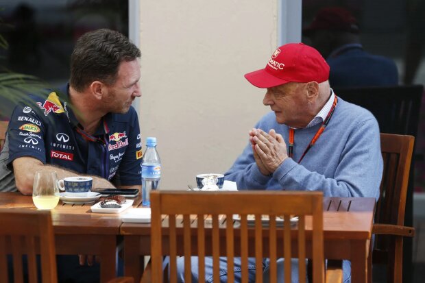 Christian Horner Niki Lauda Red Bull Infiniti Red Bull Racing F1 ~Christian Horner und Niki Lauda ~ 