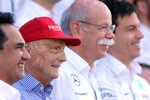 Niki Lauda, Dieter Zetsche und Toto Wolff (Mercedes)