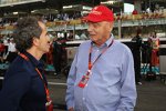 Alain Prost und Niki Lauda 