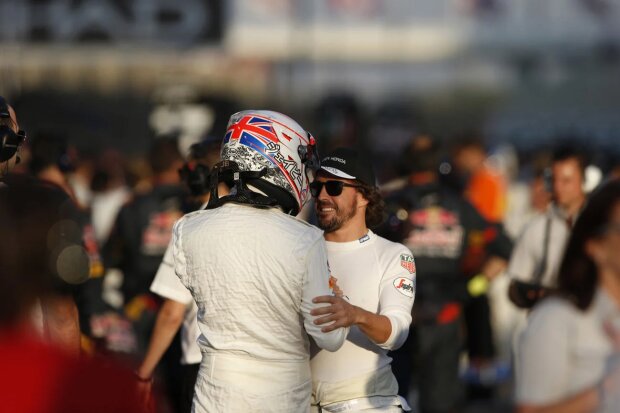 Jenson Button Fernando Alonso McLaren McLaren Honda F1 ~Jenson Button (McLaren) und Fernando Alonso (McLaren) ~ 