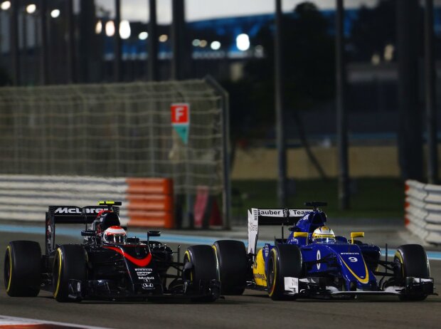 Marcus Ericsson, Jenson Button Marcus Ericsson, Jenson Button