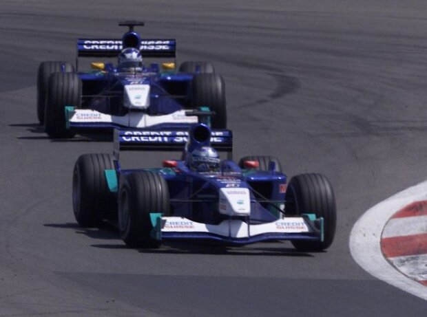 Kimi Räikkönen und Nick Heidfeld 2001