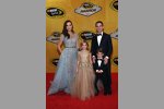 Jeff Gordon mit Ehefrau Ingrid und den Kids Ella und Leo