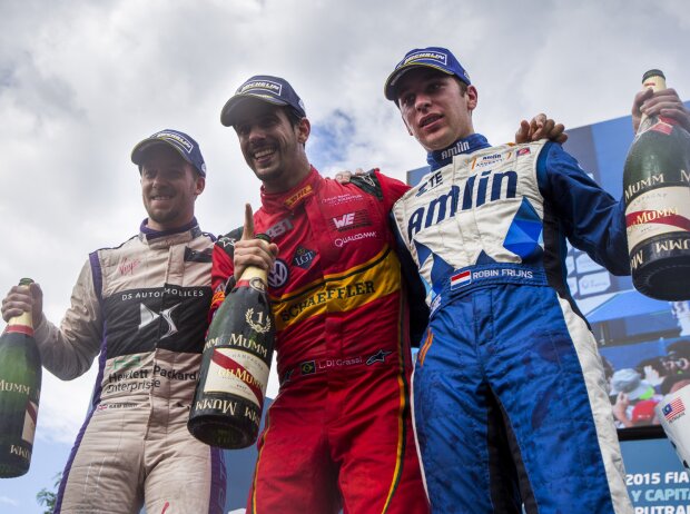 Sam Bird, Lucas di Grassi, Robin Frijns