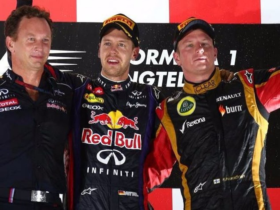 Sebastian Vettel, Fernando Alonso, Kimi Räikkönen