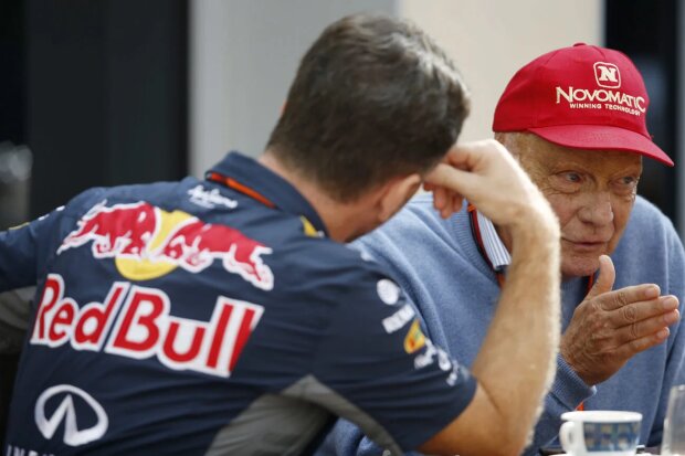 Christian Horner Niki Lauda Red Bull Infiniti Red Bull Racing F1 ~Christian Horner und Niki Lauda ~ 