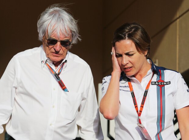 Bernie Ecclestone, Claire Williams Bernie Ecclestone, Claire Williams