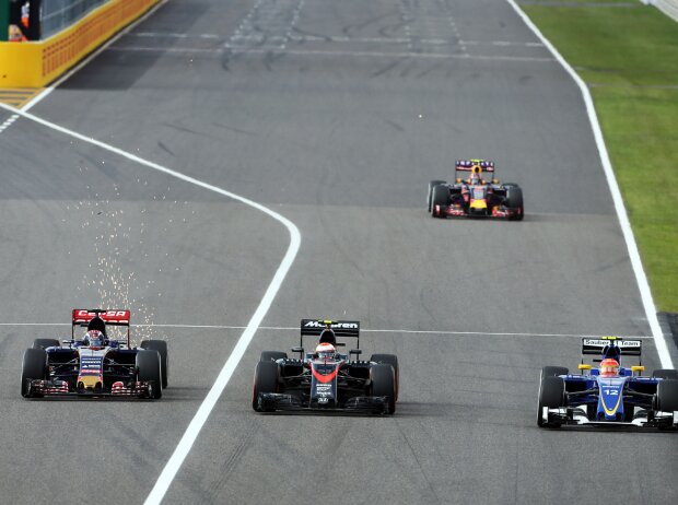 Max Verstappen, Jenson Button, Felipe Nasr Max Verstappen, Jenson Button, Felipe Nasr