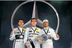 Pascal Wehrlein, Daniel Juncadella und Lewis Hamilton