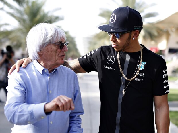 Titel-Bild zur News: Bernie Ecclestone, Lewis Hamilton