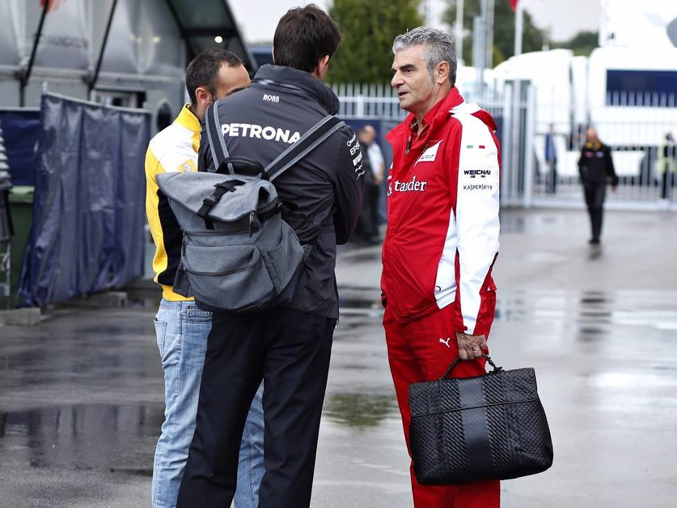 Cyril Abiteboul, Maurizio Arrivabene, Toto Wolff