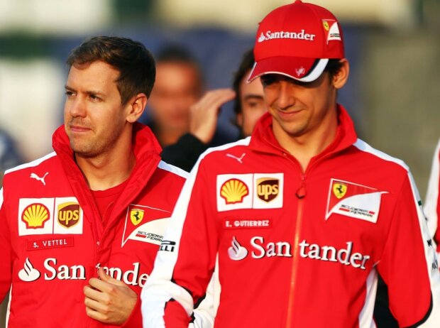 Titel-Bild zur News: Sebastian Vettel, Esteban Gutierrez
