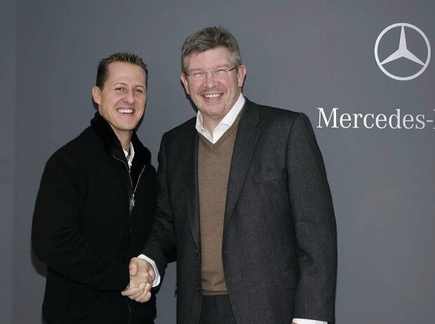 Titel-Bild zur News: Michael Schumacher, Ross Brawn