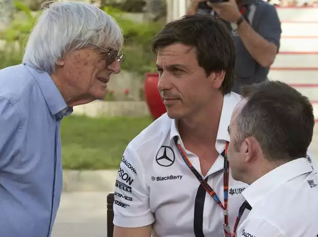 Bernie Ecclestone, Toto Wolff Titel-Bild zur News: Bernie Ecclestone, Toto Wolff