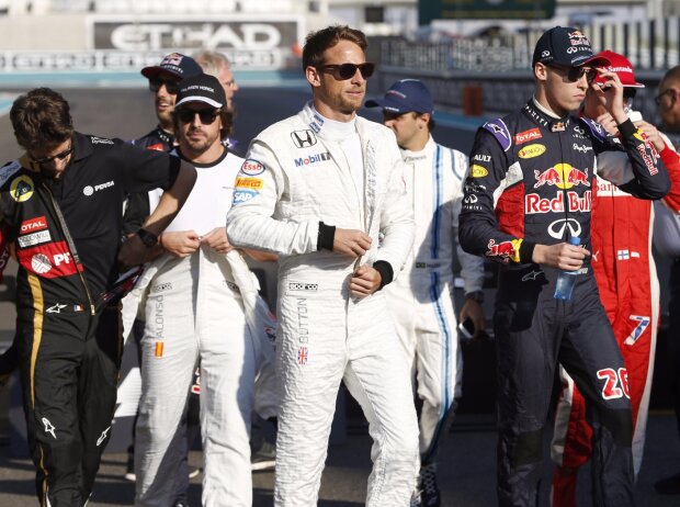 Fernando Alonso, Jenson Button, Felipe Massa, Kimi Räikkönen