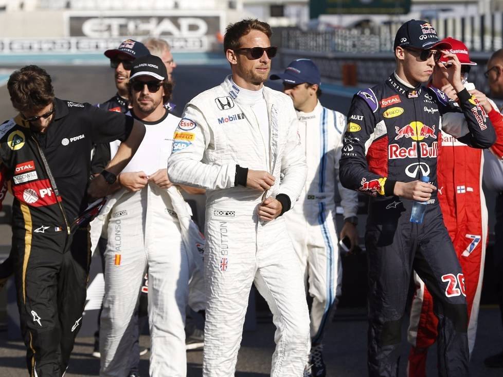 FFeernando Alonso, Jenson Button, Felipe Massa, Kimi räikkönen