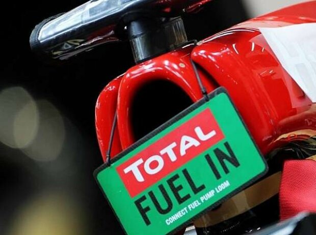 Tankschild am Formel-1-Auto
