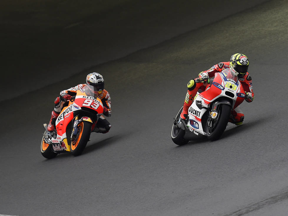 Andrea Iannone, Marc Marquez