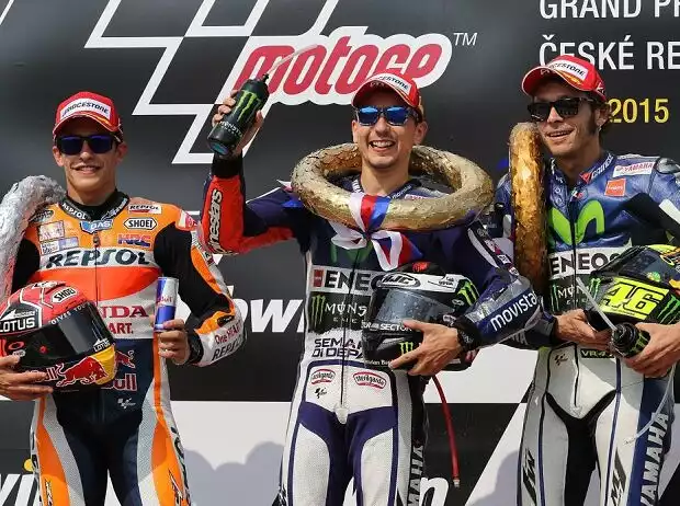 Marc Marquez, Jorge Lorenzo, Valentino Rossi Titel-Bild zur News: Marc Marquez, Jorge Lorenzo, Valentino Rossi
