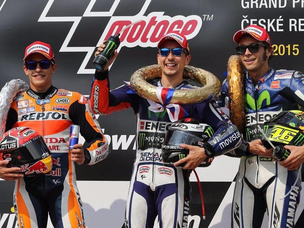 Marc Marquez, Jorge Lorenzo, Valentino Rossi