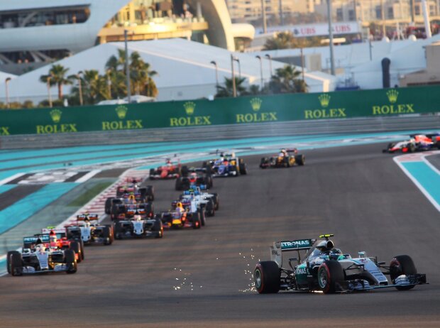 Titel-Bild zur News: Nico Rosberg, Pastor Maldonado, Fernando Alonso