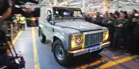 Bild zum Inhalt: Jetzt ist Schluss: Der letzte Land Rover Defender rollte vom Band