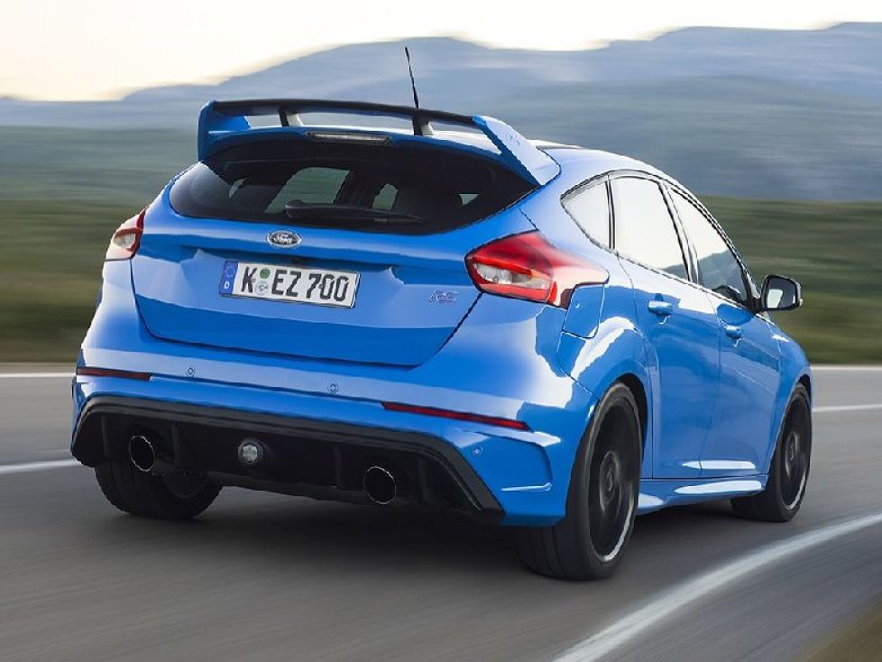 Heckansicht des Ford Focus RS