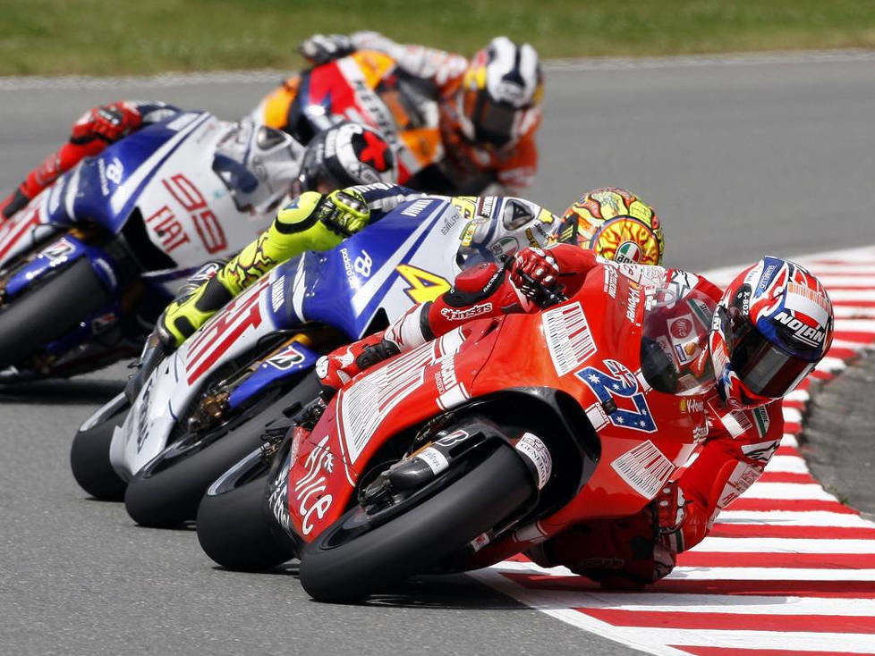 Valentino Rossi, Daniel Pedrosa, Casey Stoner, Jorge Lorenzo