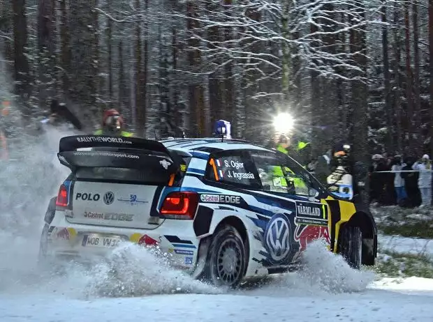 Sebastien Ogier im Volkswagen Polo R WRC Titel-Bild zur News: Sebastien Ogier im Volkswagen Polo R WRC