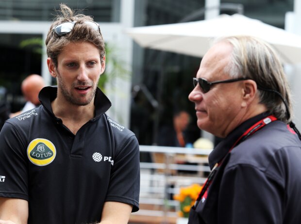 Romain Grosjean und Gene Haas Romain Grosjean und Gene Haas