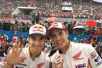 Marc Marquez und Daniel Pedrosa (Honda) 