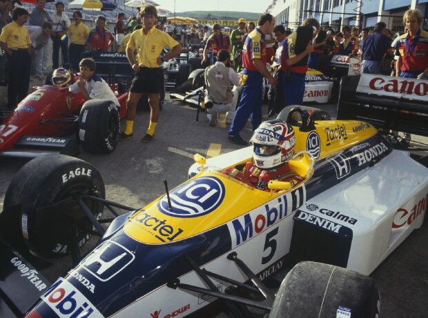Nigel Mansell, Michele Alboreto