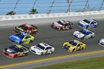 Michael McDowell (Leavine), Brad Keselowski (Penske) und Paul Menard (Childress) 