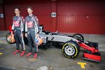 Esteban Gutierrez (Haas) und Romain Grosjean (Haas) 