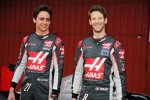 Esteban Gutierrez (Haas) und Romain Grosjean (Haas) 