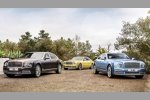 Bentley Mulsanne EWB (Extended Wheelbase) , Bentley Mulsanne Speed und Bentley Mulsanne (v. l.)