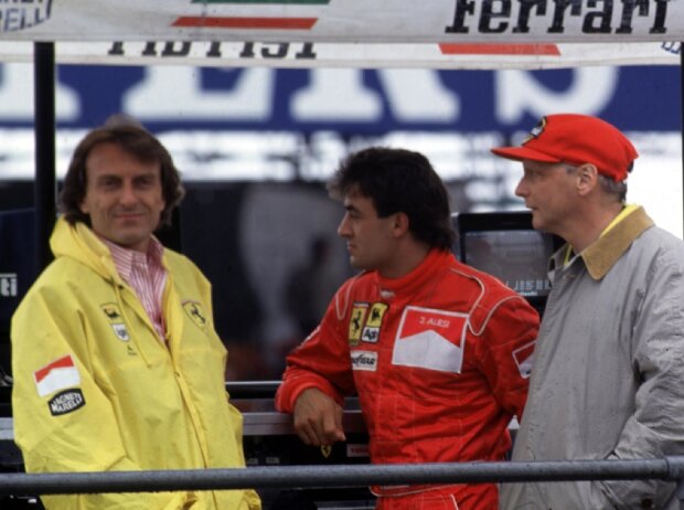 Luca di Montezemolo, Niki Lauda, Jean Alesi