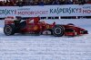 Bild zum Inhalt: Ferrari-Showrun: Giancarlo Fisichella jagt durch den Schnee