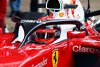 Hallo, Halo! Kimi Räikkönen testet Kopfschutz in Barcelona
