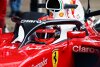 Bild zum Inhalt: Hallo, Halo! Kimi Räikkönen testet Kopfschutz in Barcelona