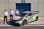 Rob Huff, Norbert Michelisz und Tiago Monteiro (Honda) 