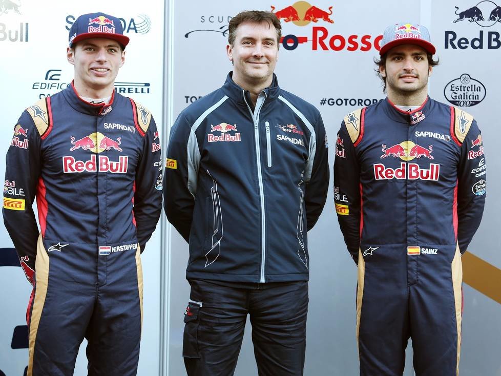 Max Verstappen, James Key, Carlos Sainz