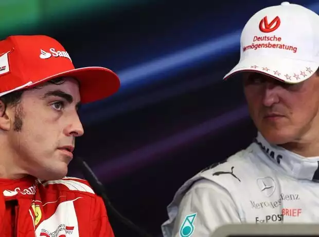 Fernando Alonso, Michael Schumacher Titel-Bild zur News: Fernando Alonso, Michael Schumacher