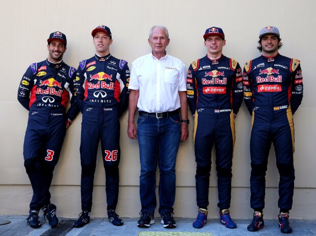 Titel-Bild zur News: Daniel Ricciardo, Max Verstappen, Daniil Kwjat, Carlos Sainz, Helmut Marko