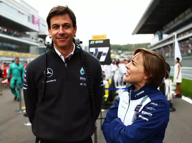 Toto Wolff, Claire Williams Titel-Bild zur News: Toto Wolff, Claire Williams