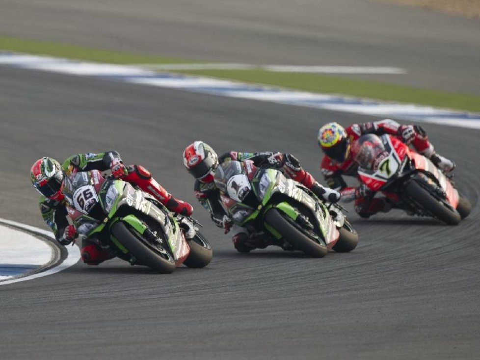 Chaz Davies, Jonathan Rea, Tom Sykes