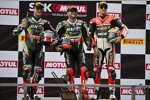 Jonathan Rea, Tom Sykes und Jonathan Rea 