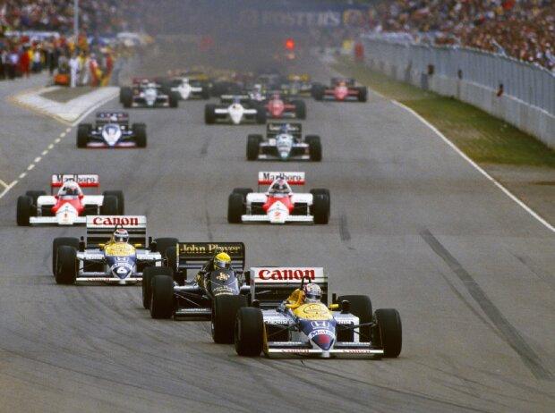Nigel Mansell, Ayrton Senna, Nelson Piquet