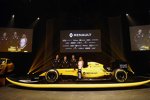 Cyril Abiteboul, Kevin Magnussen (Renault) und Jolyon Palmer (Renault) 